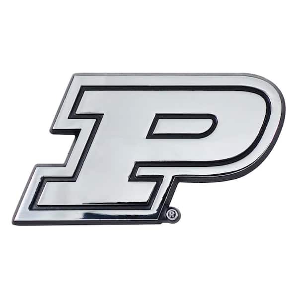 FANMATS NCAA Purdue University 3 in. x 3.2 in. Chrome Emblem
