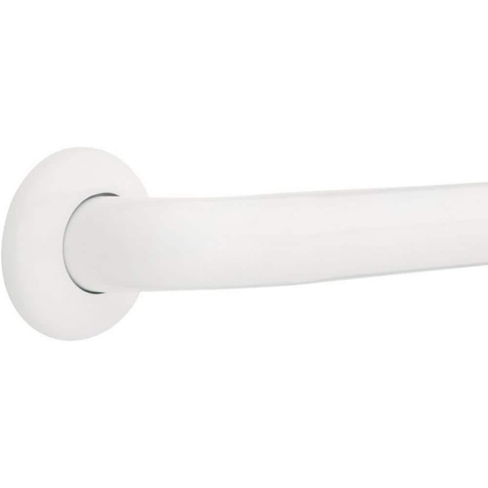 White Stainless Steel 24" ADA Compliant Grab Bar
