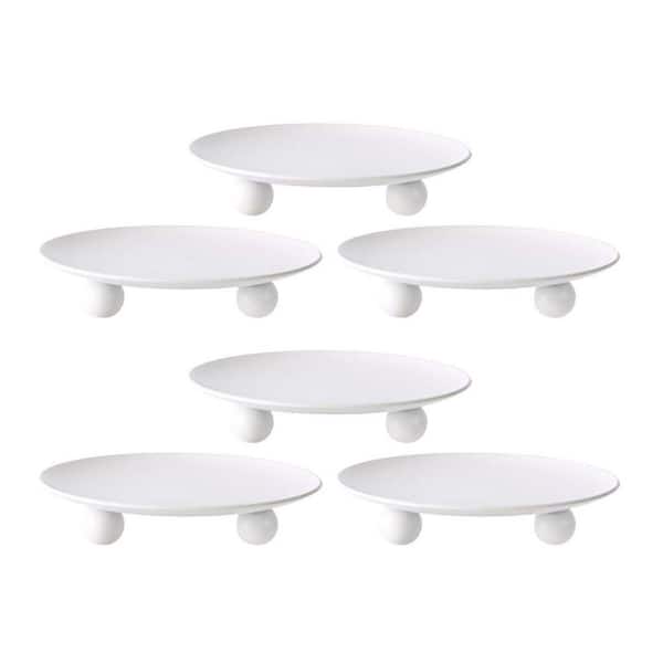 Unbranded White Metal Candle Holder 6-Pack