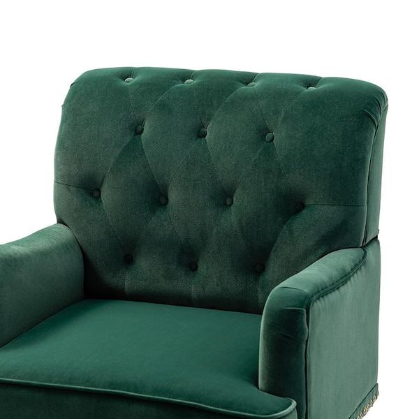 green armchair cover