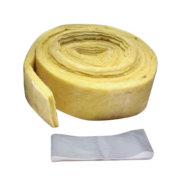 M-D Building Products 3 in. x 25 ft. Yellow Fiberglass Pipe Wrap Insulation Weatherstrip
