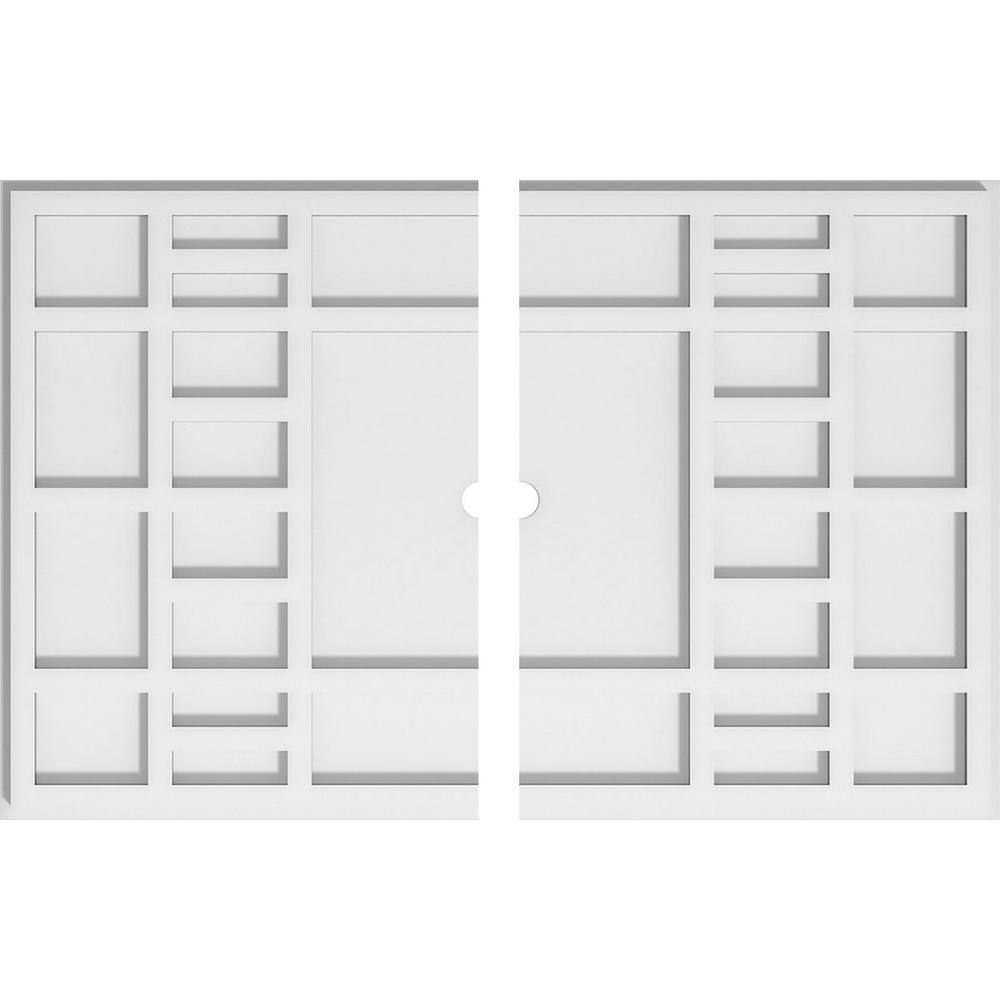 Beaux White PVC Contemporary Ceiling Medallion