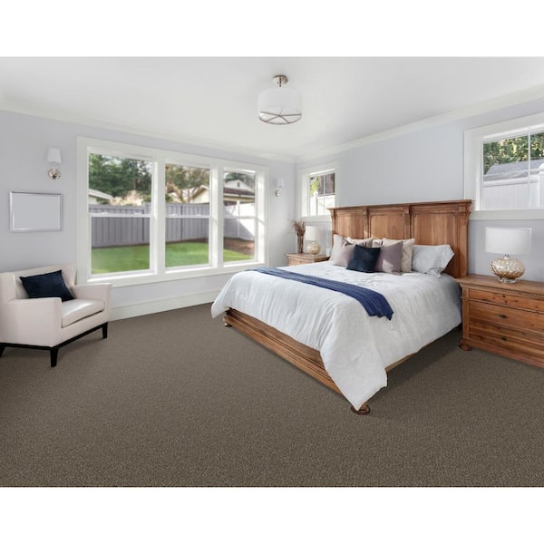 Gilbert Park II - Cape Cod - Beige 66 oz. Polyester Texture Installed Carpet