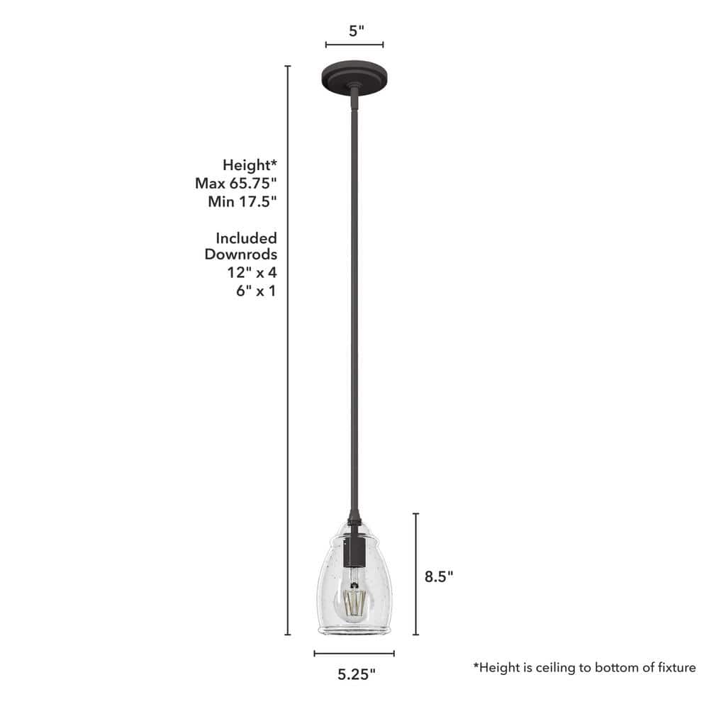 Noble Bronze Glass Mini LED Pendant Light