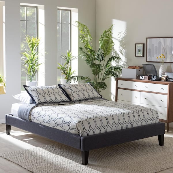 Baxton Studio Lancashire Full Fabric Upholstered Bed 28862 6991 HD