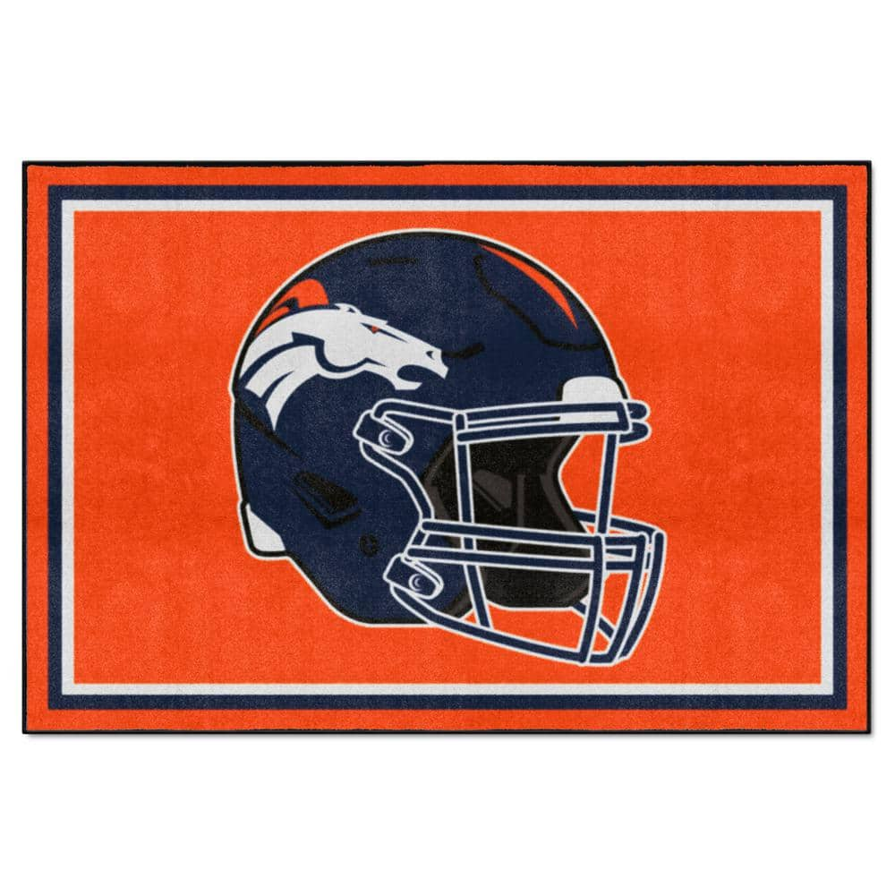 Fanmats Denver Broncos 5ft. x 8 ft. Plush Area Rug