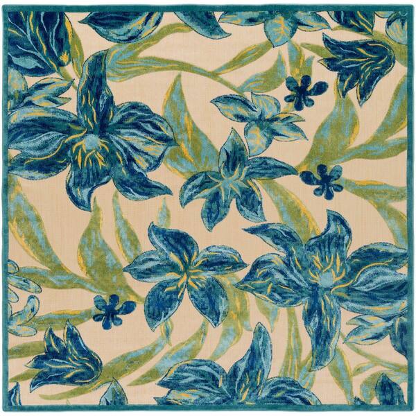 Artistic Weavers Narduir Navy 8 ft. x 8 ft. Indoor/Outdoor Square Area Rug