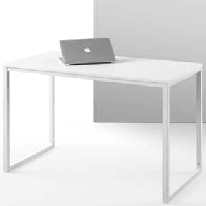 24 in. Rectangular White Computer Desk