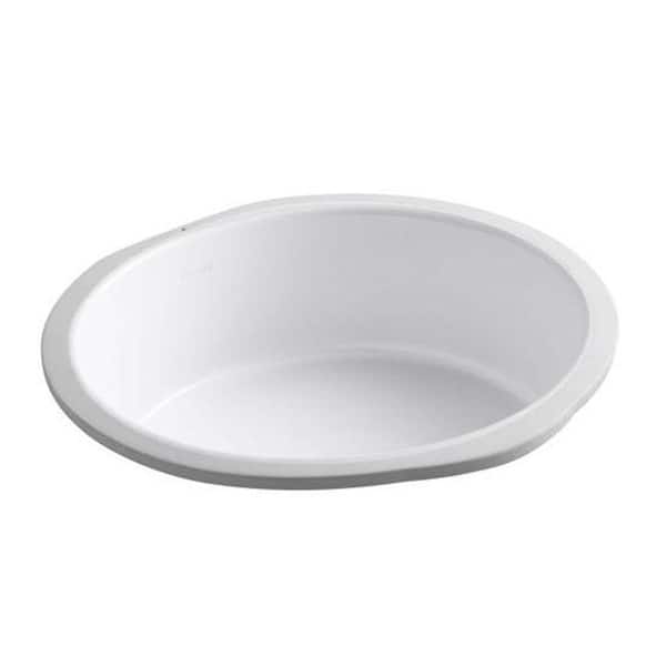 Verticyl 15-3/4 in. Round Undermount Bathroom Sink in White