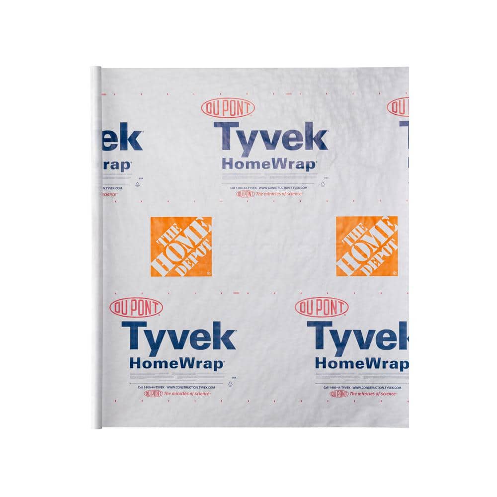 Roll 9' Dupont Tyvek HomeWrap sold by the Linear foot from 9 ft 