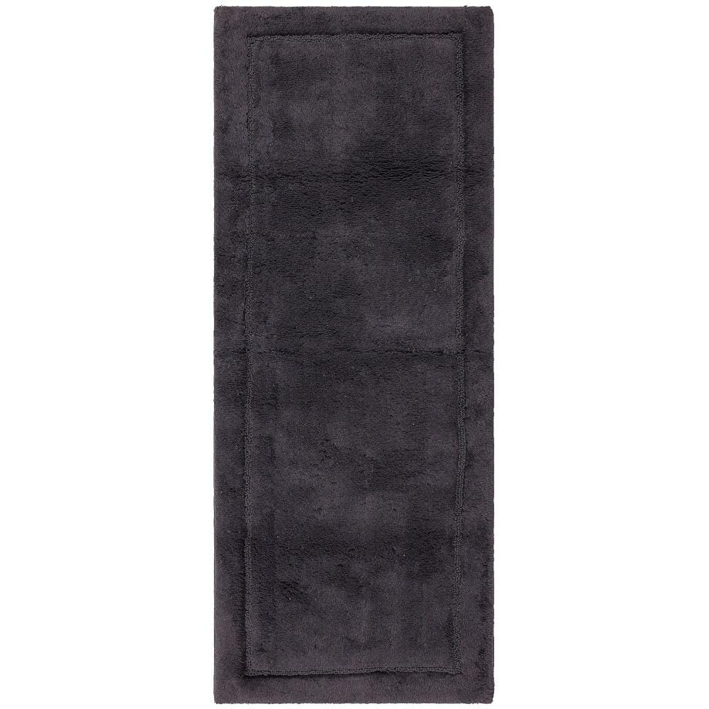 Sui De databank Spelling Mohawk Home Regency Charcoal 24 in. x 60 in. Gray Cotton Machine Washable Bath  Mat 104994 - The Home Depot