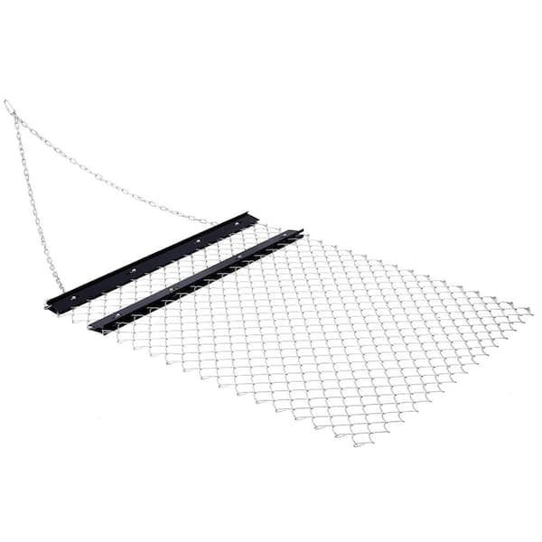 4'x5' ATV Drag Harrow, Chain Harrow for Landscape Leveling or Sod Prepping, UTV Tractor Harrow with 84 in. Handle
