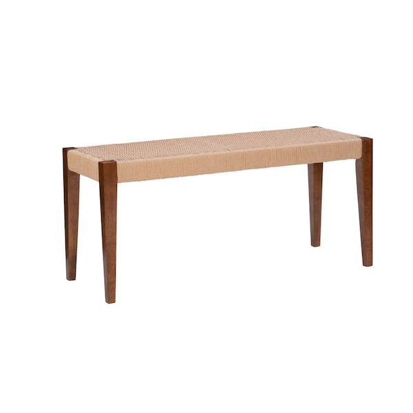 Marlene Brown Dining Bench Backless 40 in.