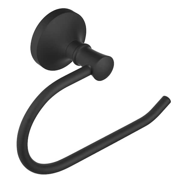 BWE Wall Mounted Bathroom Accessories Tissue Toilet Paper Holder Rustic Toilet Paper Dispenser in Matte Black