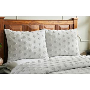 Athenia Collection in Polka Dot Design Tufted Chenille Comforter