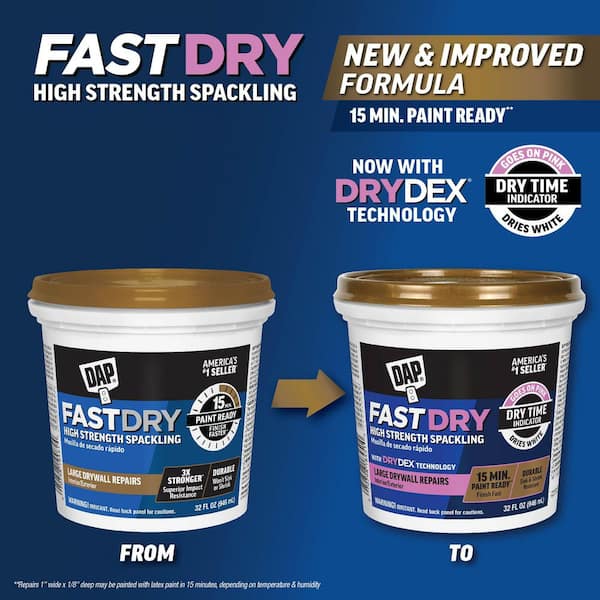 Fast Dry with Dry Dex 32 oz. High Strength Interior/Exterior Spackling Paste