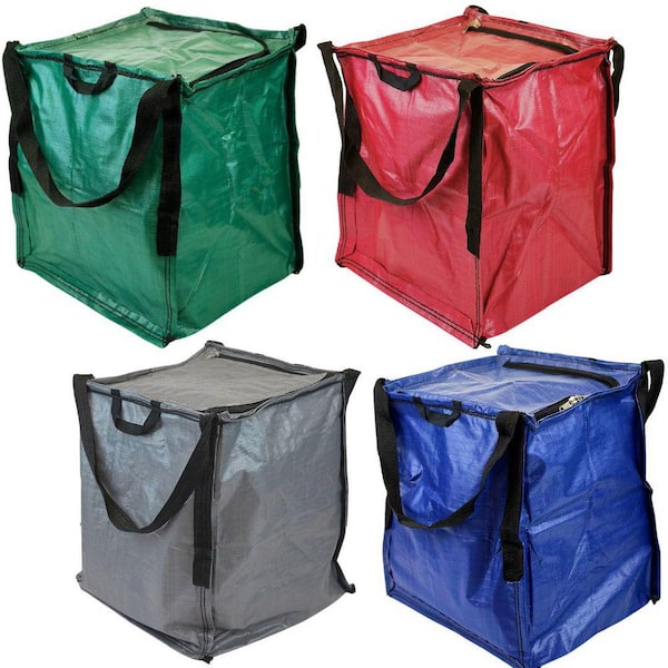 22 Gal. Heavy Duty Zipper Top Tote Storage Bag, Variety 4-pack