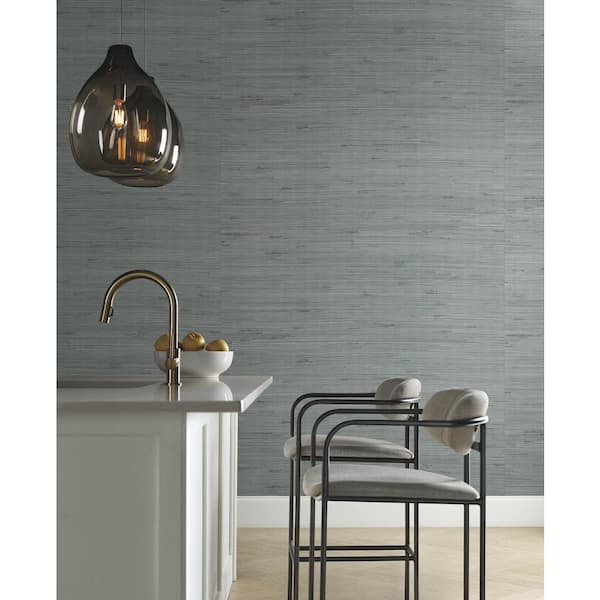 Jute Silver And Aqua Metallic Wallpaper