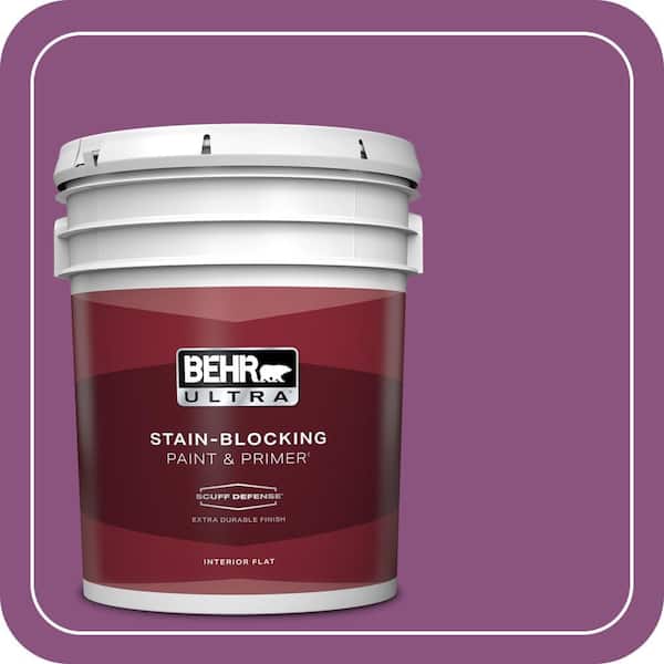 BEHR ULTRA 5 gal. Home Decorators Collection #HDC-MD-07 Dynamic Magenta Extra-Durable Flat Interior Paint & Primer
