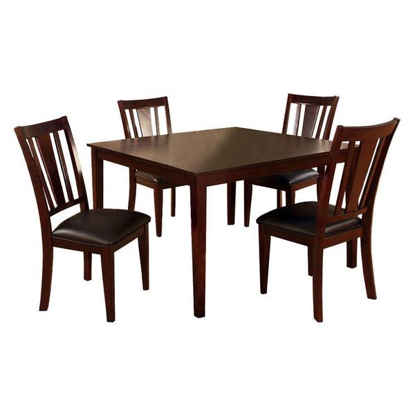 Venetian Worldwide Bridgette 5-Piece Espresso Dining Set