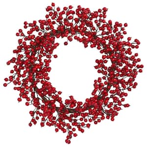 22 in. Berry Artificial Wreath