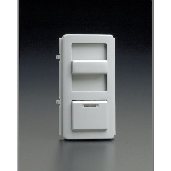 Leviton IllumaTech Dimmer Switch Color Change Faceplate with locator light - Light Almond IPKIT-T