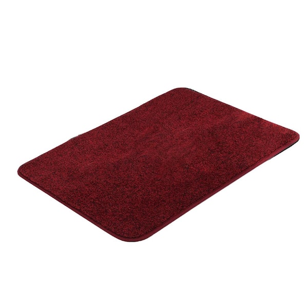 32"x48" Red Indoor Doormat – Machine Washable, Non-Slip, Low Profile Dirt Trapper, Absorbent Mat for Front Door