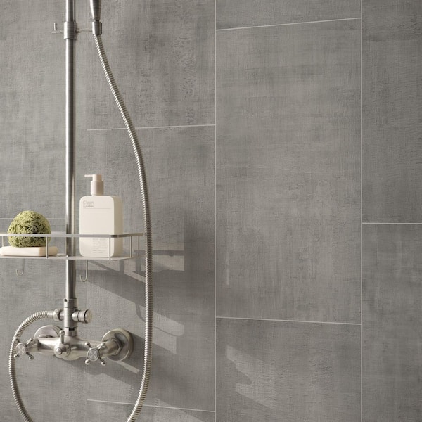 Corso Italia Sample - Unico Gray Matte 6 in. x 6 in. Concrete Look