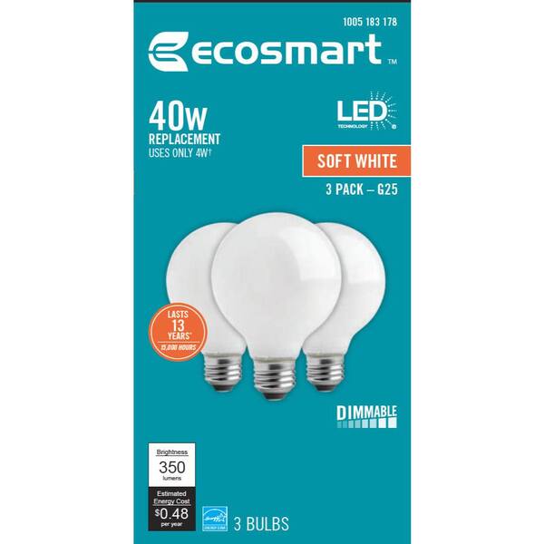 48 PACK GE LED 40W = 6W Soft White DIMMABLE 40 Watt Equivalent A19 light bulb 