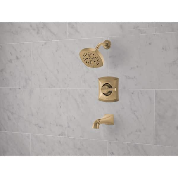 Pierce Gold Single-Handle 5-Spray Tub and Shower Faucet in Champagne Bronze (Valve Included)