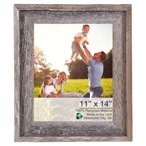 Josephine 11 in. x 14 in. Natural Weathered Gray Picture Frame
