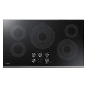 36 in. Radiant Electric Cooktop in Fingerprint Resistant Black Stainless with 5 Elements and Wi-Fi