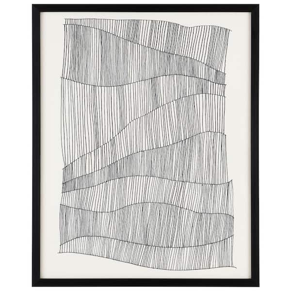 SAFAVIEH Time Parado Framed Mixed Media Abstract Wall Art 4 in. x 19 in.