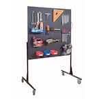 Triton Products 50 In. W Mobile Stand-Alone Pegboard Unit Utility Cart ...