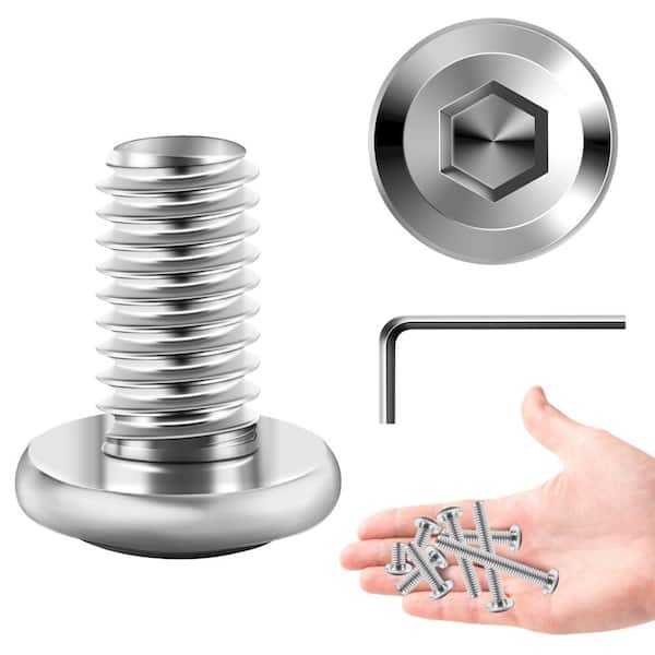 M6 x 12 mm Stainless Steel Hex Button Head Socket Screw (30-Pack)