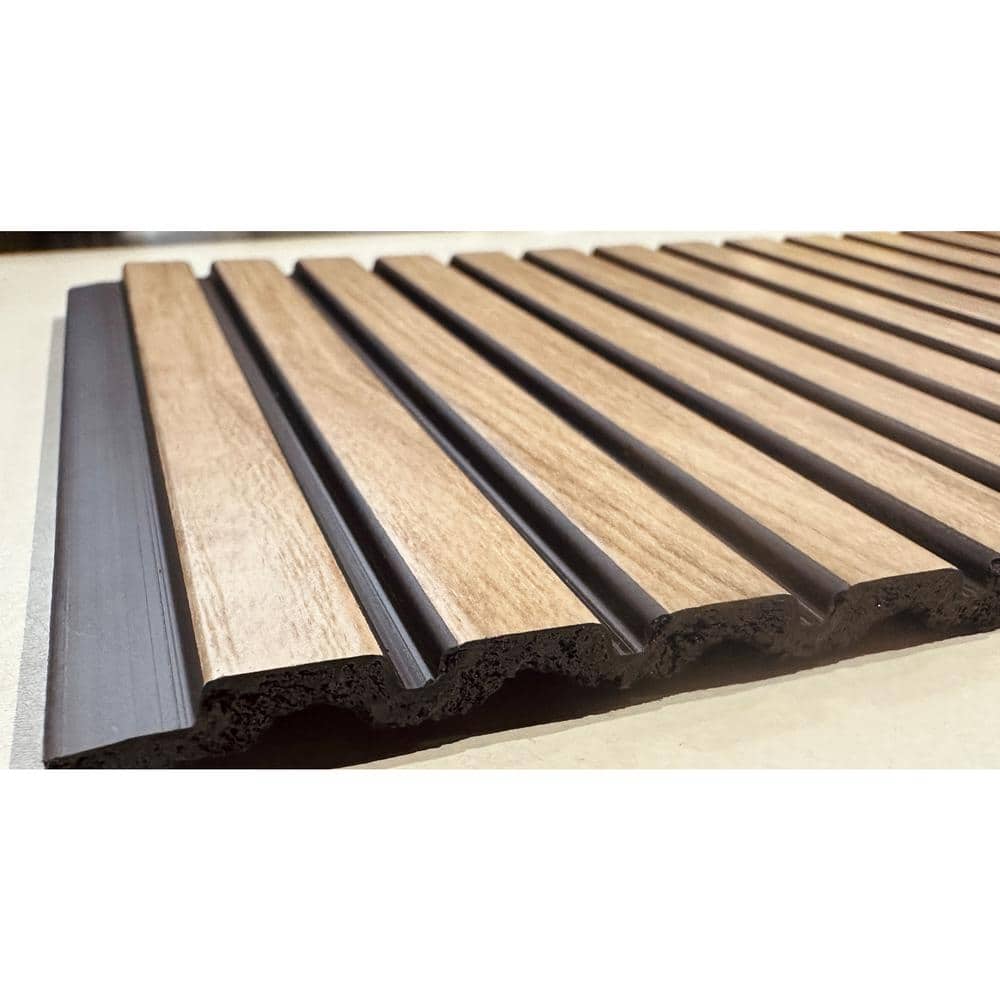 Maple 94.5" x 12" Polystyrene 3D Wood Slat Wall Panels