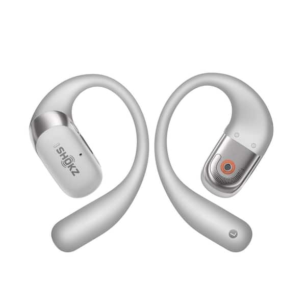 SHOKZ ワイヤレスイヤホン シルバー SHOKZ Open Fit 2+True Wireless Bluetooth Earbuds Gray T921-ST-GY