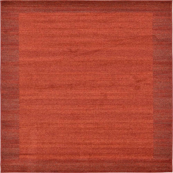 Unique Loom Del Mar Abigail Terracotta 8' 0 x 8' 0 Square Rug