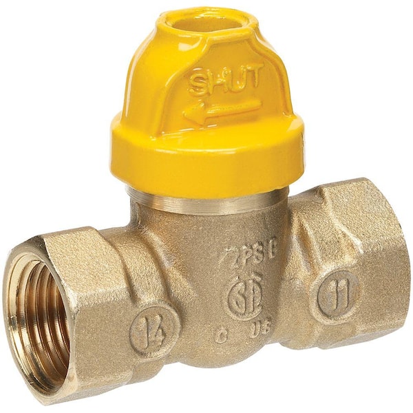 Everbilt 3/4 in. FIP x 3/4 in. FIP Safety Handle Brass Gas Ball Valve