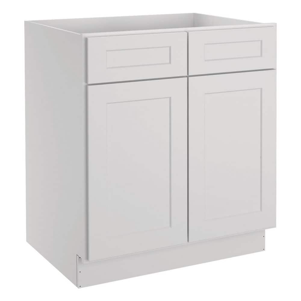 HOMEIBRO 30 in.W x 24 in.D x 34.5 in.H in Shaker Dove Plywood Ready to ...