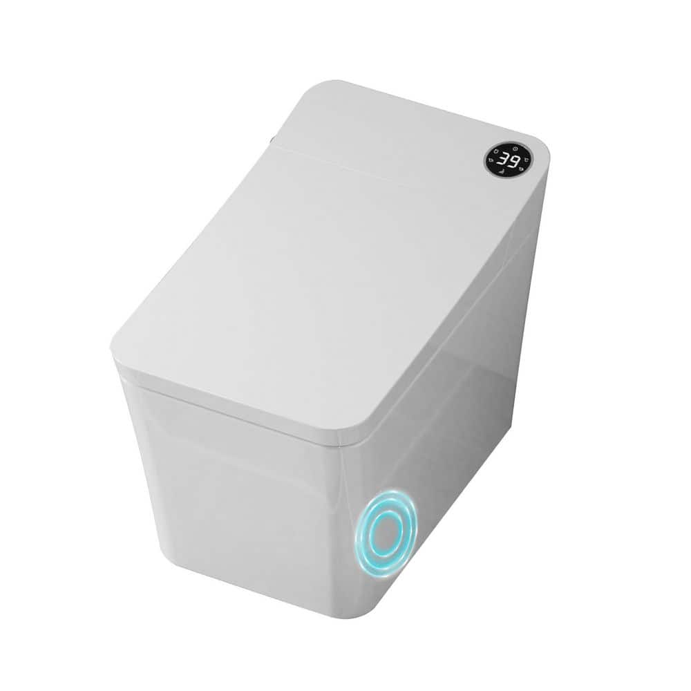 CASAINC Square Electric Smart Bidet Toilet 1.06/0. 87GPF in White