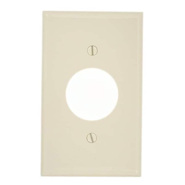 1-Gang Light Almond Single Outlet/Receptacle Nylon Standard Wall Plate (1-Pack) 80704-T