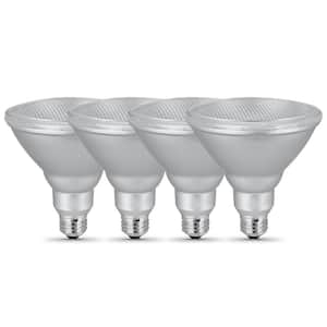 120-Watt Equivalent PAR38 Outdoor Dimmable CEC Title 24 90 CRI E26 Flood LED Light Bulb, Bright White 3000K (4-Pack)