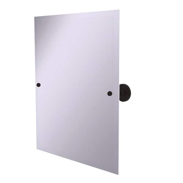 Allied Brass Prestige Skyline Collection Frameless Rectangular Tilt Mirror with Beveled Edge in Oil Rubbed Bronze