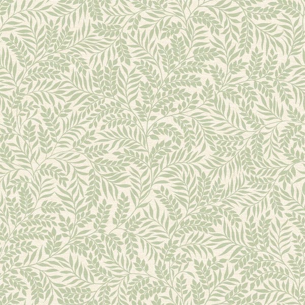 HOLDEN Mini Leaf Trail Sage Green Non-Pasted Wallpaper (Covers 56 sq. ft.)