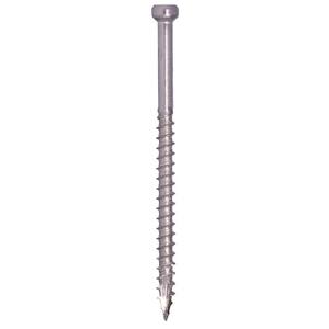 8 x 1-1/2 in. Star Drive Trim-Head Stainless Steel Finish WoodScrews (100-Pack)