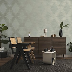 Serenity Geo Sage Removable Wallpaper Sample