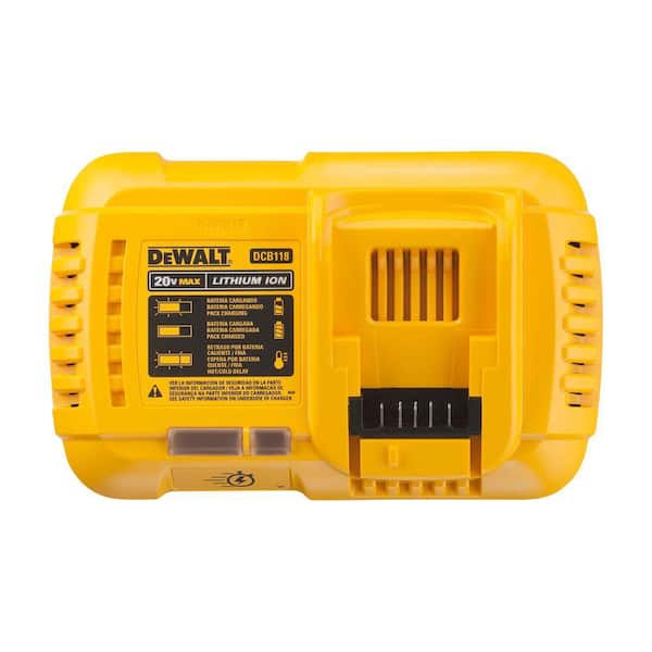 DEWALT 20V MAX Lithium-Ion Fan Cooled Fast Battery Charger DCB118 The  Home Depot