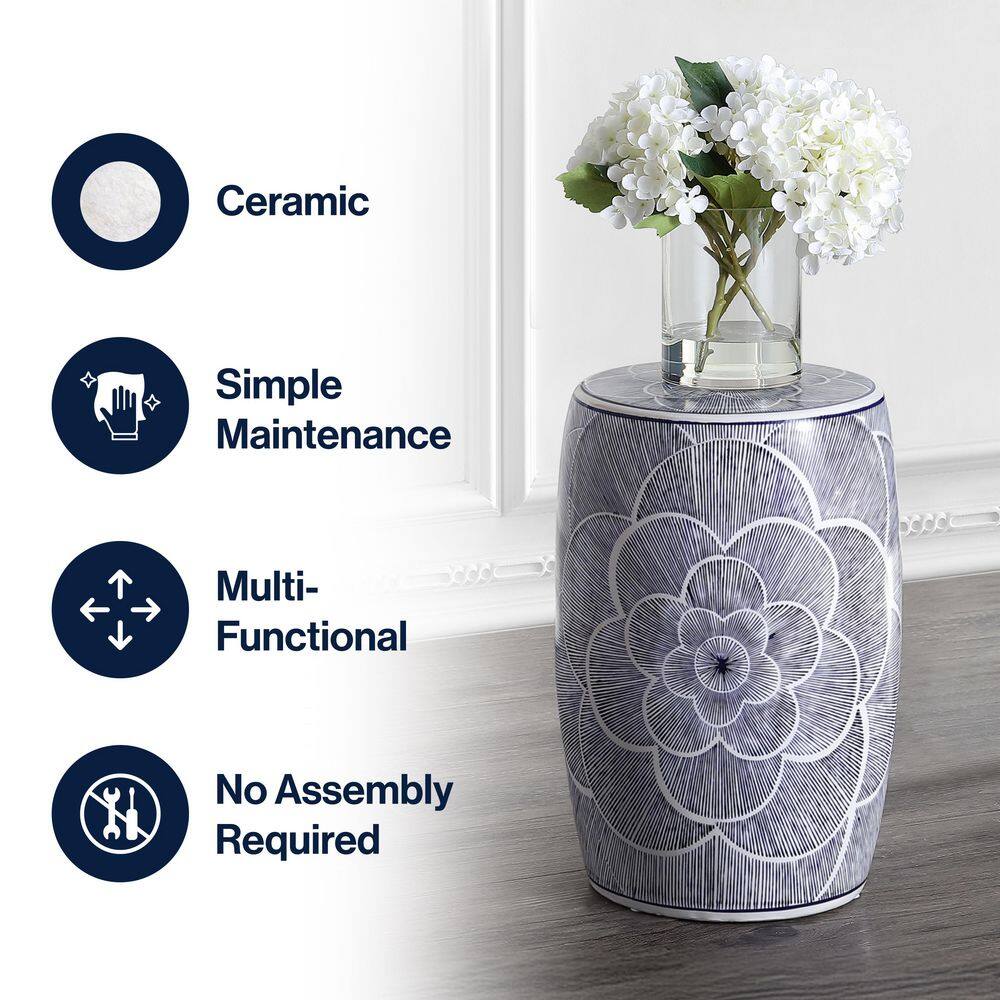 Infographic showing features: Ceramic, simple maintenance, multi-functional, no assembly.