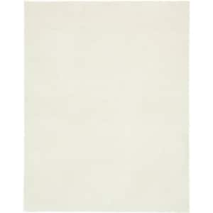 Studio Solid Shag White 9' 0 x 12' 0 Area Rug